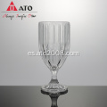 Copa de vino de cristal sin copa de copa de cristal